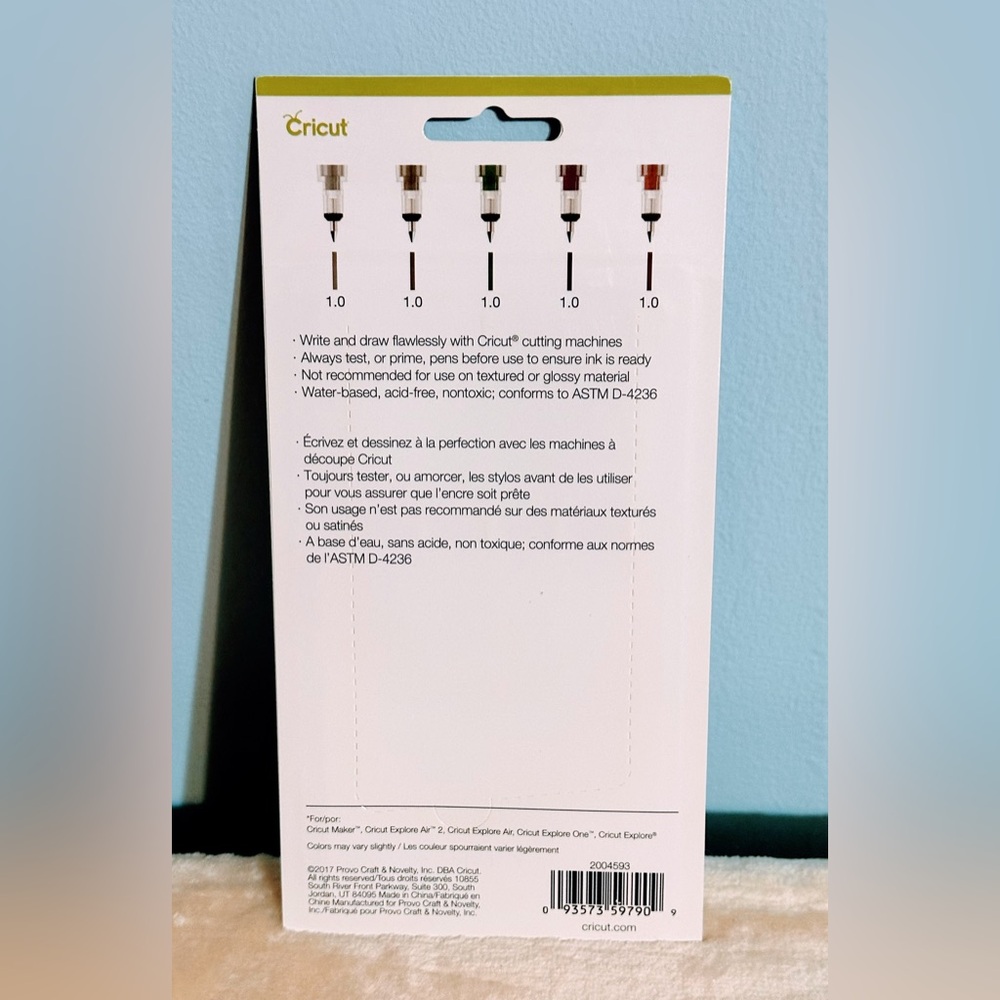 New Cricut Metallic Dark Petals Gel Pens Set of 5 - Picture 2 of 4